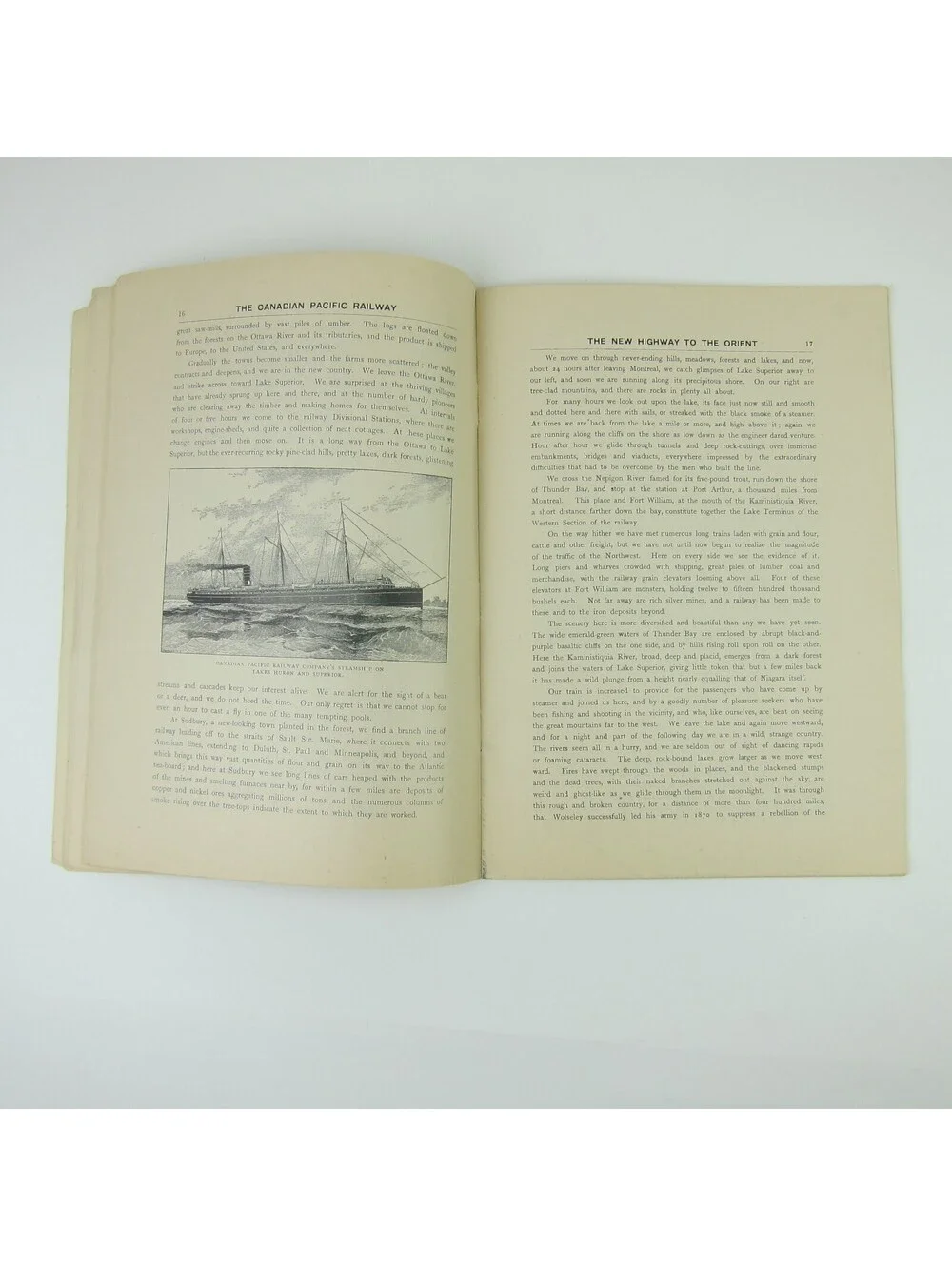 Canadian Pacific Railway Tour Book Canada Mountains Prairies Rivers Antique 1900